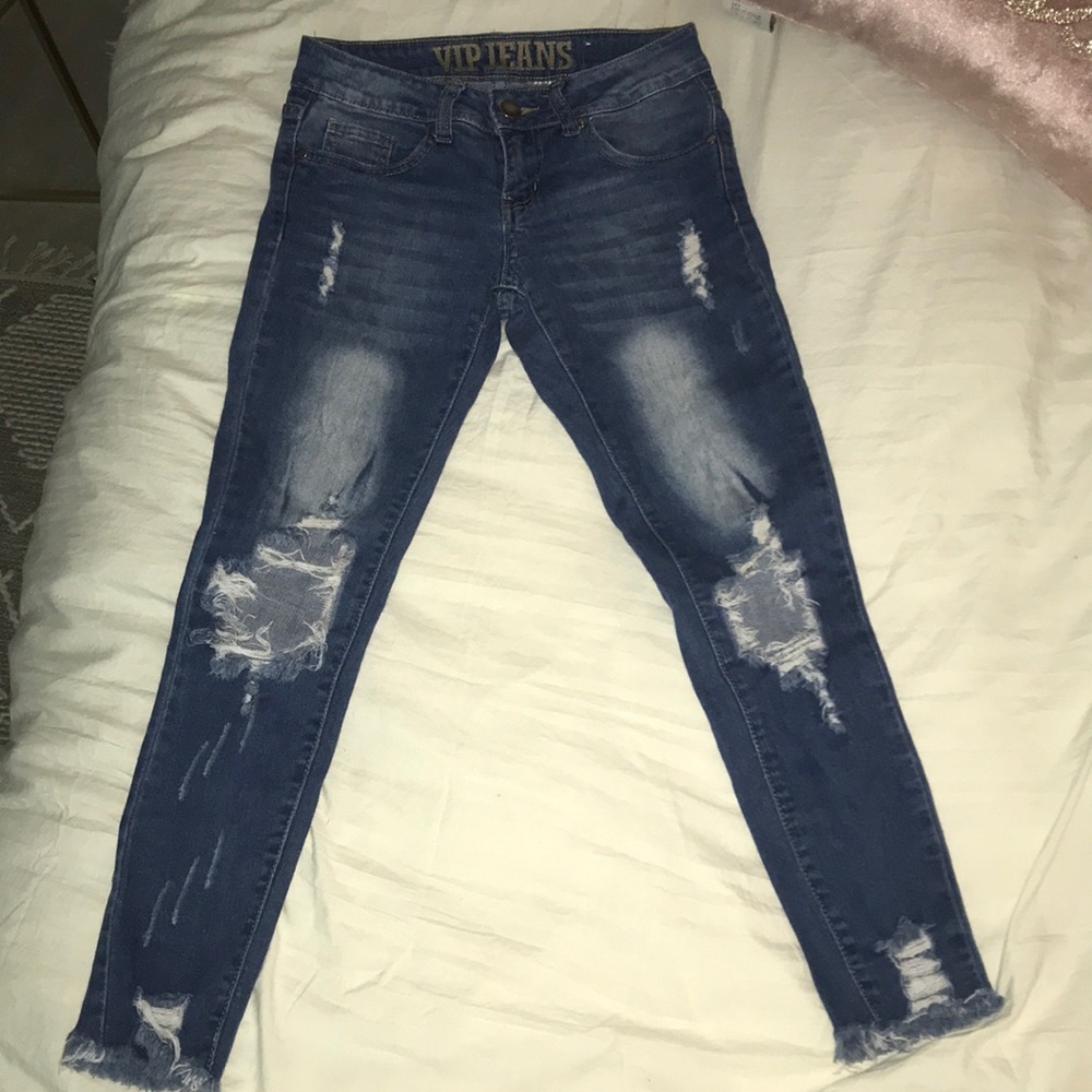 VIP Jeans skinny ripped jeans SIZE 1/2